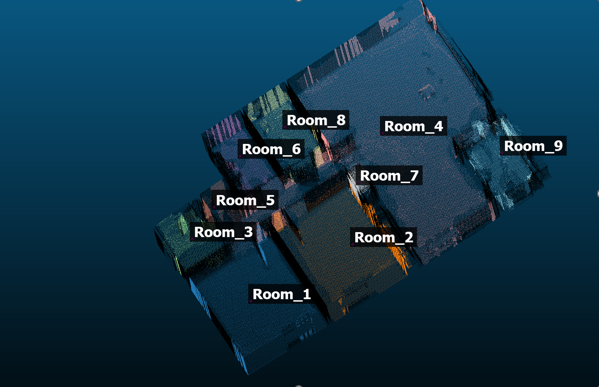 Point cloud of floor detection