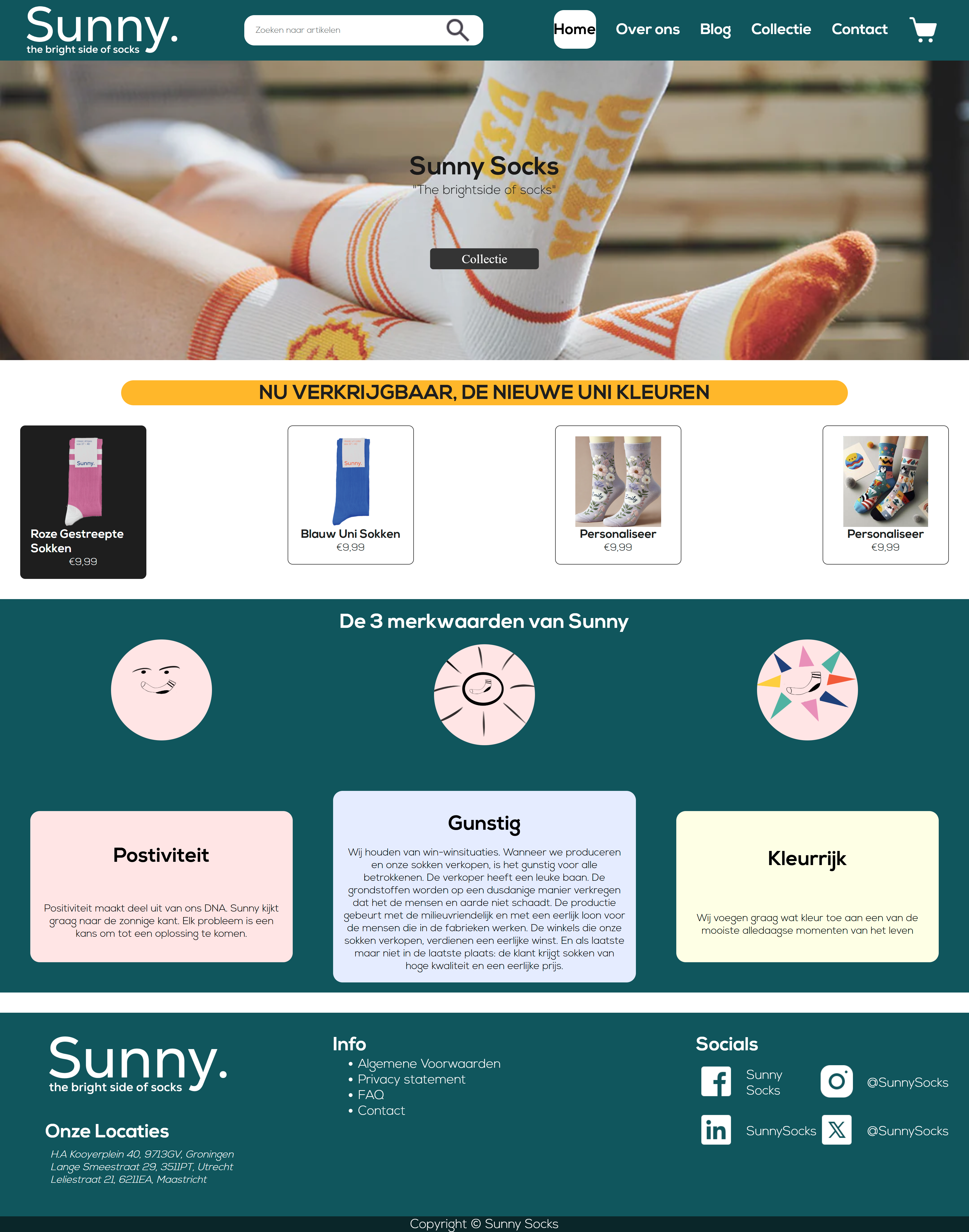 Sunny-Socks-Website-Project-Screenshot